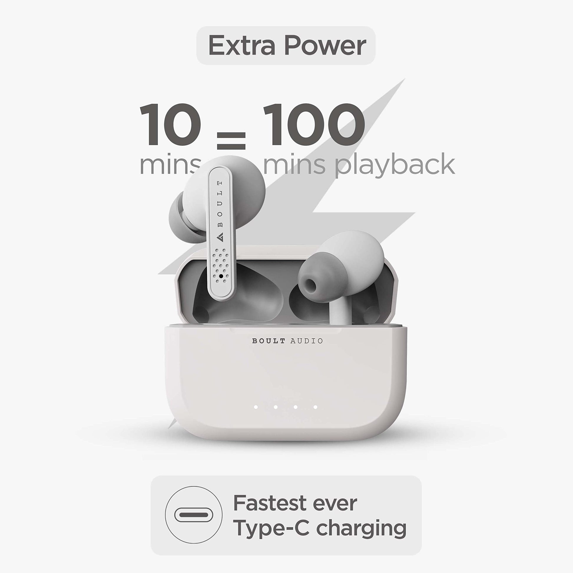 (Open Box) Boult Audio Airbass Propods X Bluetooth Truly Wireless in Ear Earbuds with Mic, 32H Playtime, Fast Charging Type-C, Ipx5 Water Resistant,