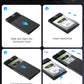 (Open Box)Dyazo 2.5 Inch SATA USB 3.0 HDD / SSD Portable External Hard Disk Enclosure 7 MM and 9.5 MM Tool Free , Supports UASP Max Upto 6TB (Black)