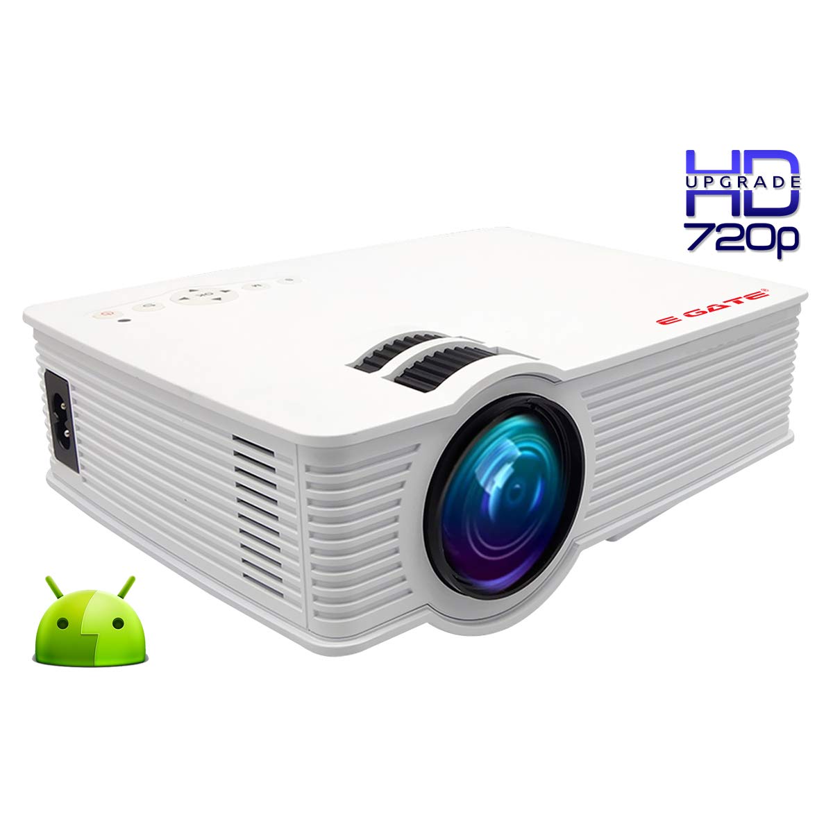 (Open Box) Egate K9 Pro-Max Android FHD 1080p LED Projector,