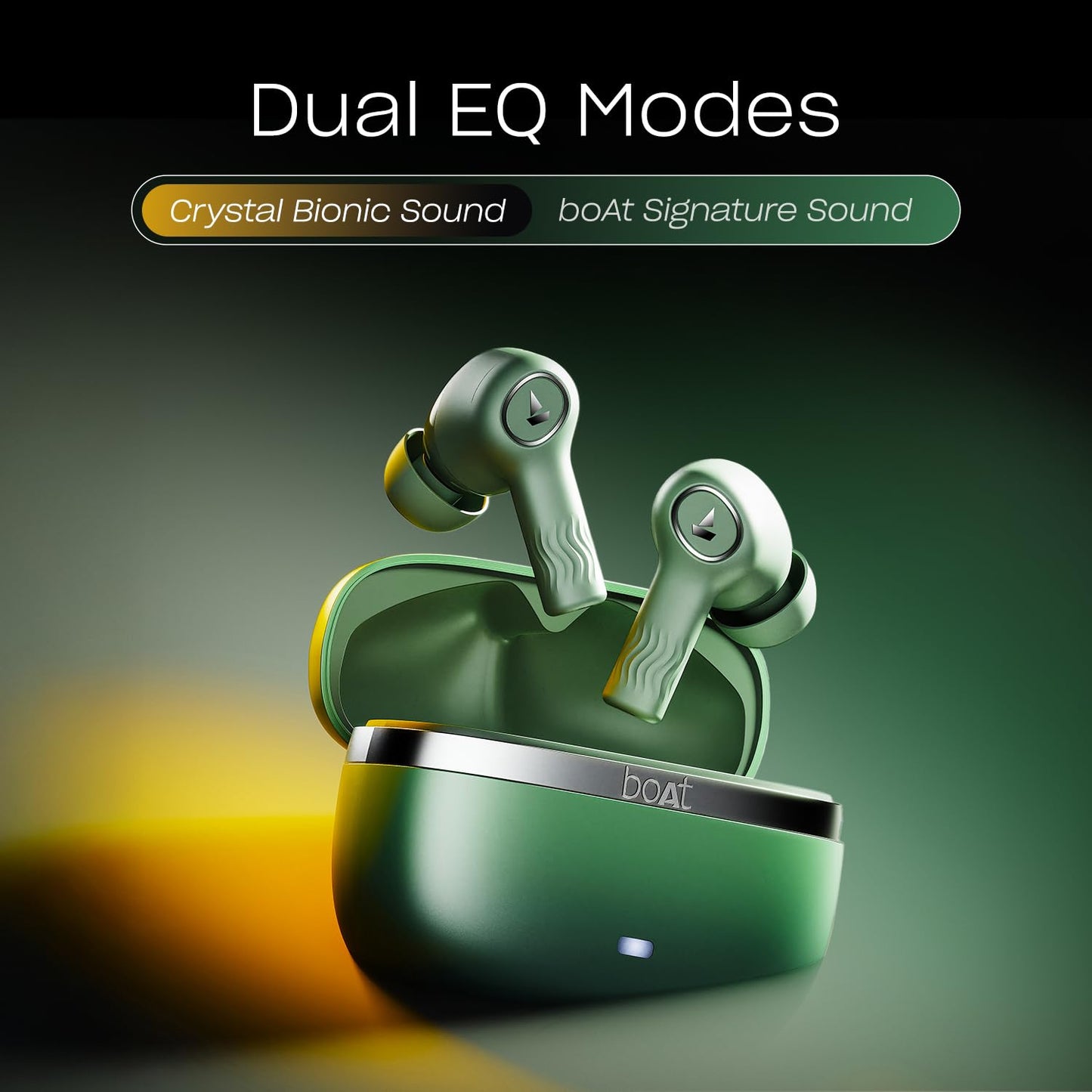 (Open Box) boAt Nirvana Ion ANC 120HRS Battery, Crystal Bionic Sound w/Dual EQ Modes, 4Mics ENx, App Support, Low Latency, IPX4, v.5.2 Bluetooth TWS in Ear Earbuds Wireless Earphones with mic