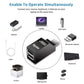 (Open Box)Dyazo 3-Port USB Data Hub High Speed Splitter Plug/Box/Adapter Expansion, Small, Compact, Universal Data Transfer, Wide Compatibility: Windows, Mac OS (Black)