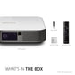 (Open Box) Viewsonic M1 Mini Portable Projector | Jbl Speaker | Hdmi | Auto Keystone |Built-in Battery |100" Projection Image 854 X 480 | 100 Lumen - White