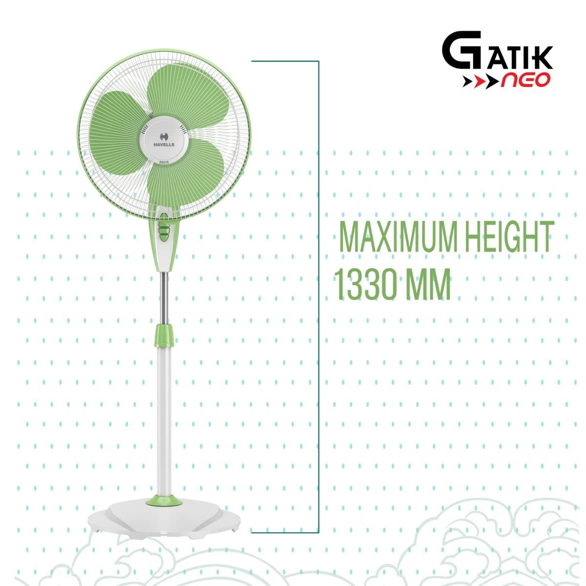 Havells 400 MM FAN SWING PEDESTAL 3S OFF WHITE - FHSSW3SIVR16