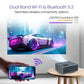 (Open Box) Portronics Beem 440 Smart LED Projector with 720p HD Resolution, Rotatable Design, Built-in Streaming Apps (Netflix, Prime Video, Hotstar), 2000 Lumens, Screen Mirroring, 3 Watts Speaker (White)