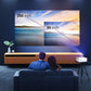 (Open Box) WZATCO Yuva Plus (Upgraded) Native 1080P Full HD Projector with 4K Support, 11700 Lumens, 250" Screen | 5 Watt HiFi Speaker, Bluetooth 5.1 | Slide Lens Door, White