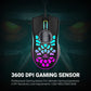 (Open Box) Ant Esports GM80 USB RGB Wired 6 Programmable Buttons, 3200 DPI Adjustable, Optical Gamer Gaming Mice Gaming Mouse with Multicolour LED Lights - Black