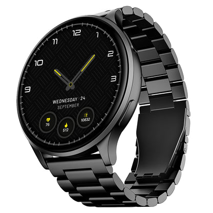 (Without box)boAt Lunar Orb w/ 1.45" (3.6 cm) AMOLED Display, BT Calling, DIY Watch Face Studio, Coins, Crest App Health Ecosystem, Live Cricket & Football Scores, IP67, Smart Watch for Men & Women(Active Black)