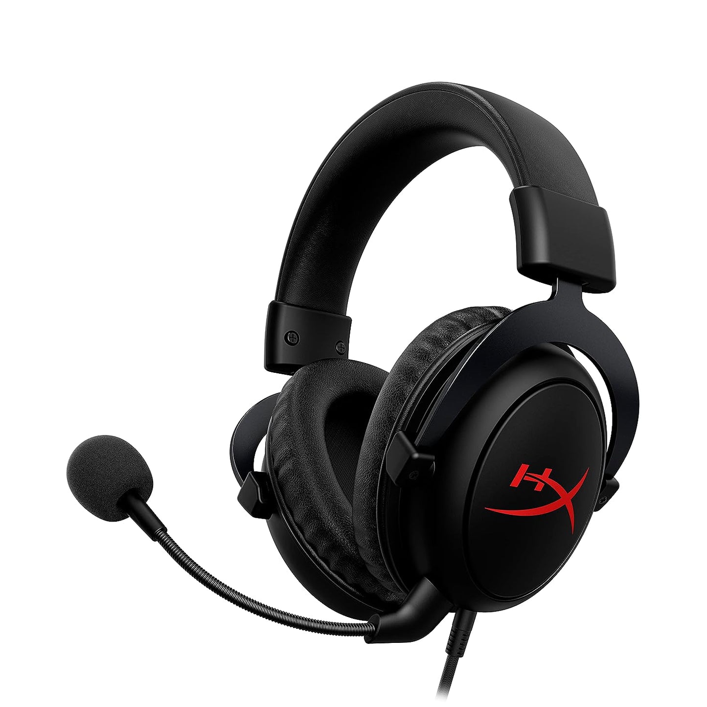 (Open Box) HyperX Cloud Core On-Ear Wired Gaming Headset with Mic for PC, DTS Headpone:X (Black)