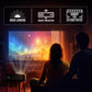 (Open Box) ZEBRONICS PIXAPLAY 15 Smart LED Projector with Dolby Audio, 5500 lumens, 4K Support, 180 Inch Screen Size, Supports Miracast, Bluetooth, USB, HDMI, WiFi, APP Support, 1080p Native