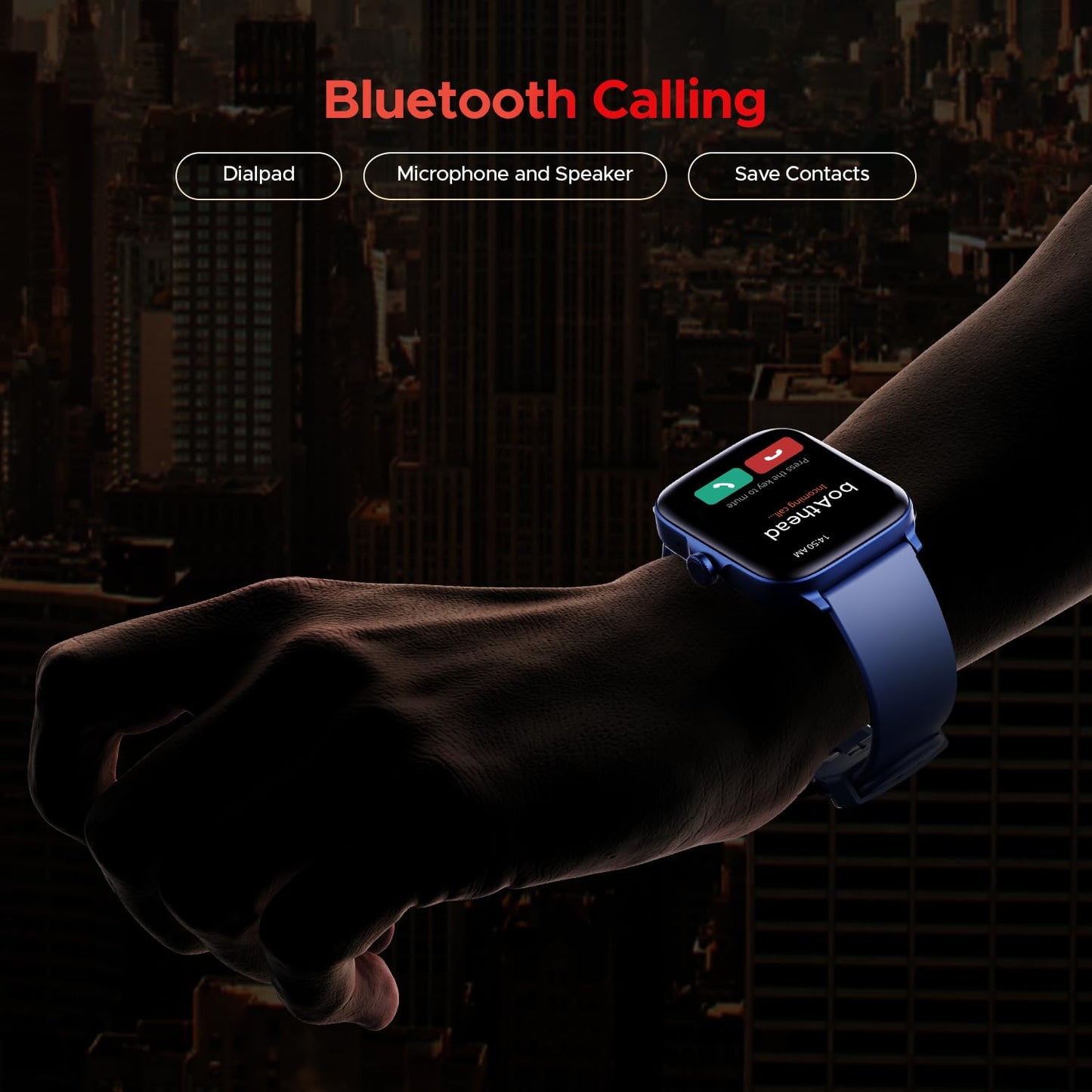 (Open Box) boAt Storm Call 3 w/TBT Navigation, Daily Activity Tracker, DIY Watch Face Studio,700+ Active Modes, 1.83" (4.6 cm) HD Display Fitness Smart Watch for Men & Women(Active Black)