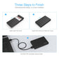 (Open Box) Orico 2.5"(6.3cm) USB 3.0 HDD Enclosure Case Cover for SATA SSD HDD | SATA SSD HDD Enclosure High Speed USB 3.0 | Tool Free Installation | Black
