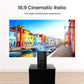 (Open Box) Portronics Beem 440 Smart LED Projector with 720p HD Resolution, Rotatable Design, Built-in Streaming Apps (Netflix, Prime Video, Hotstar), 2000 Lumens, Screen Mirroring, 3 Watts Speaker (White)