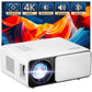 (Open Box) WZATCO Yuva Plus (Upgraded) Native 1080P Full HD Projector with 4K Support, 11700 Lumens, 250" Screen | 5 Watt HiFi Speaker, Bluetooth 5.1 | Slide Lens Door, White