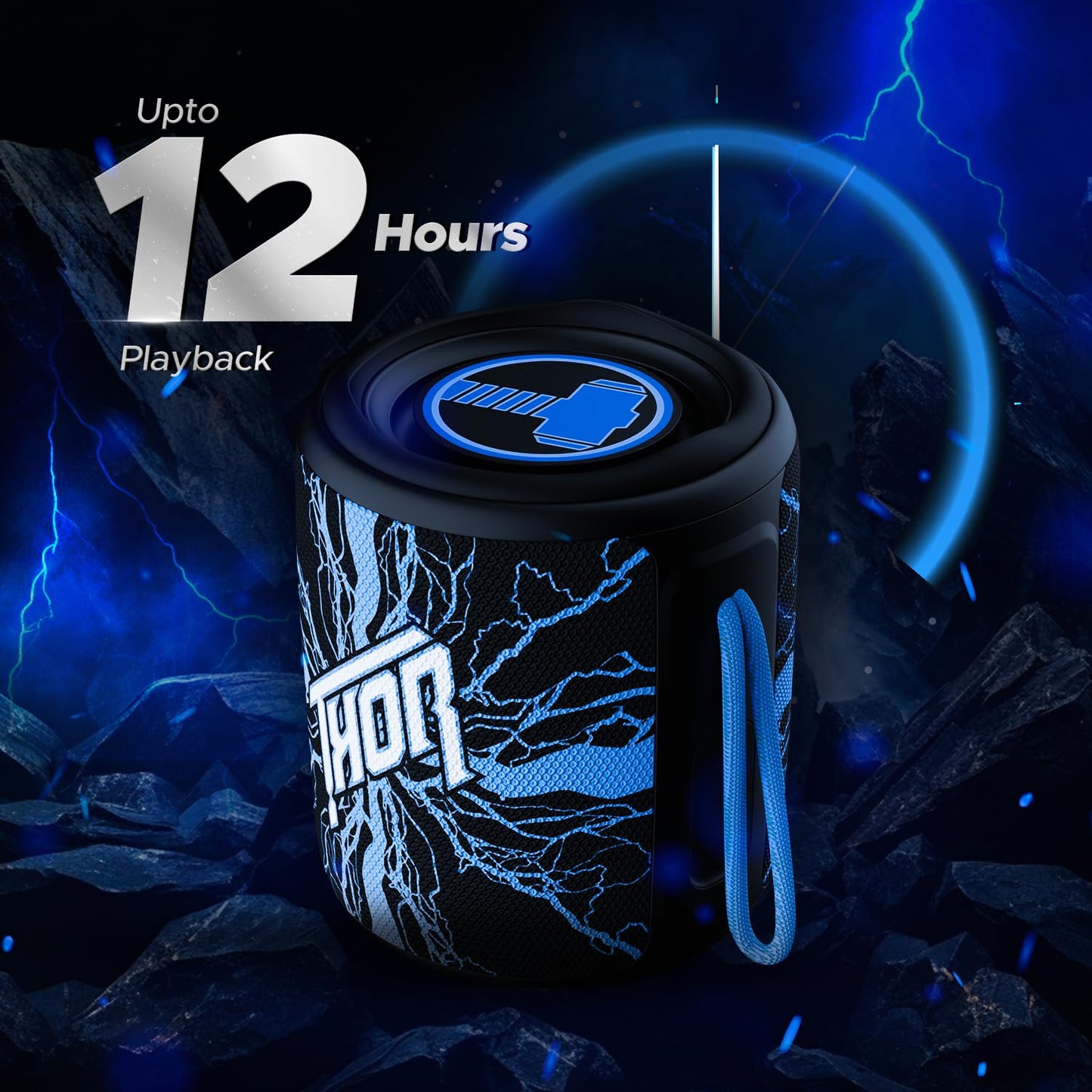 (Open Box) boAt Stone 352 Bluetooth Speaker with 10W RMS Stereo Sound, TWS Feature, Up to 12H Total Playtime, Multi-Compatibility Modes and Type-C Charging(Assassin Red-Deadpool Edition)