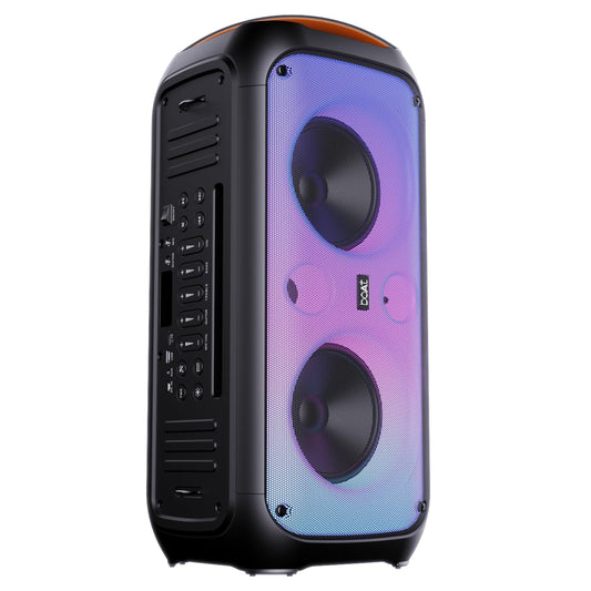 (Open Box) boAt Partypal 300 Speaker with 120 W Signature Sound, Up to 6 hrs Playtime, Built-in Mic, TWS Mode, Bluetooth v5.3, AUX Port, & USB Type-C Port(Premium Black)