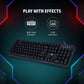 (Open Box) HP K300 Backlit Membrane Wired Gaming Keyboard with Mixed Color Lighting, 4 LED Indicators, Matte Finish Double Injection Key Caps and Windows Lock Key / 3 Years Warranty(4QM95AA)
