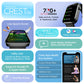 (Without Box)boAt Wave Call Smart Watch, Smart Talk w/Advanced Dedicated Bluetooth Calling Chip, 1.69 HD Display w/ 550 NITS & 70% Color Gamut, 150+ Watch Faces, Multi-Sport Modes,HR,SpO2(Caribbean Green)