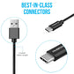 (Open Box) Ambrane ACT-2 2.4A Type C to USB A Fast Charging Cable for Type C Mobiles (2 Meter, 6.6 Feet) (White)