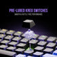 (open box) Kreo Hive 65 RGB Mechanical Gaming Keyboard | Pre-Lubed Switches, Anti-Ghosting, 5-Pin Hot-Swap | Wired 65% Keyboard with RGB Backlight & Detachable USB-C Cable (Black)