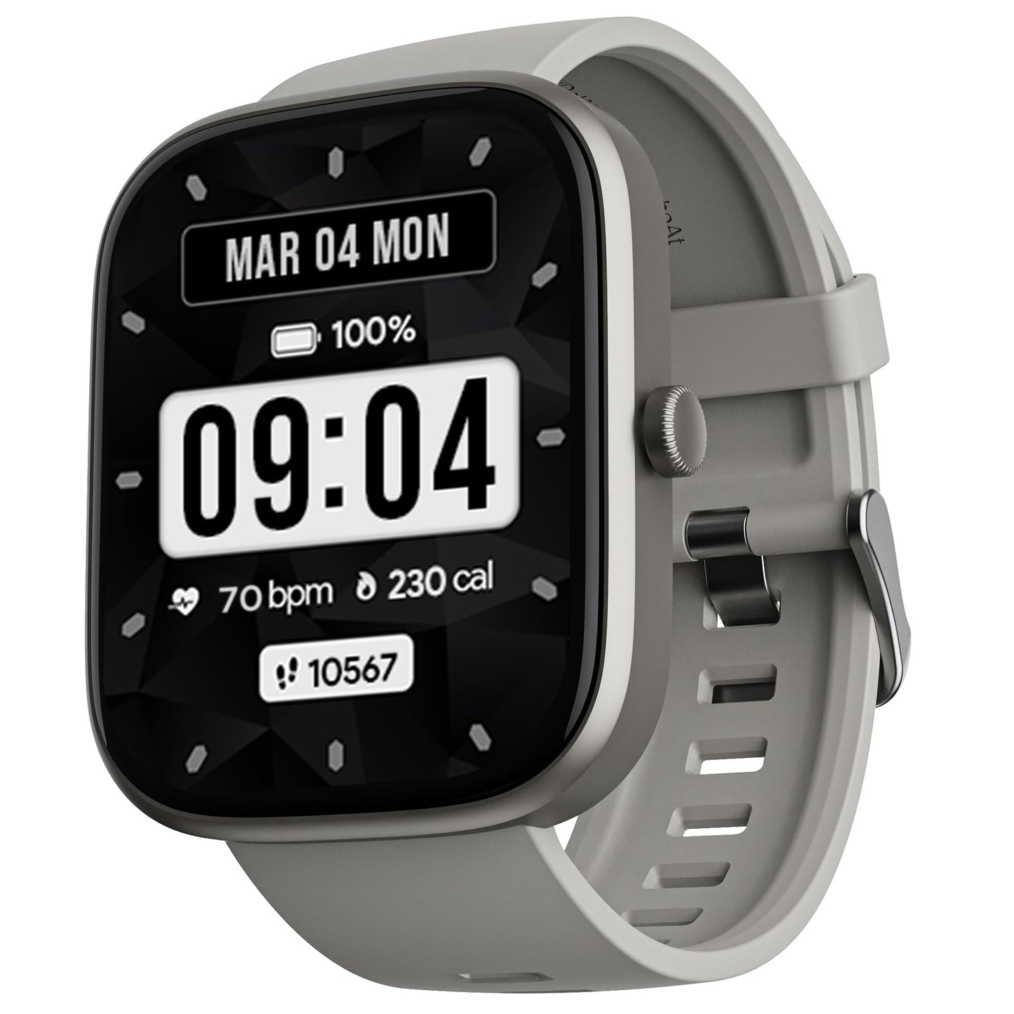 (Open Box) boAt Ultima Prism Smart Watch w/ 1.96" (4.9 cm) AMOLED Display, BT Calling, 700+ Activities, Always on Display, Female Wellness, IP67 Dust, Sweat & Splash Resistance, HR & SpO2(Steel Black)
