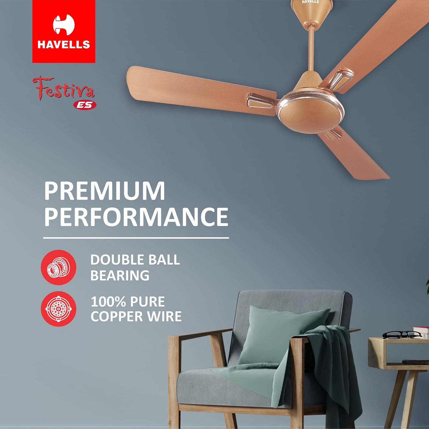 Havells Festiva 1200mm Dust Resistant Ceiling Fan