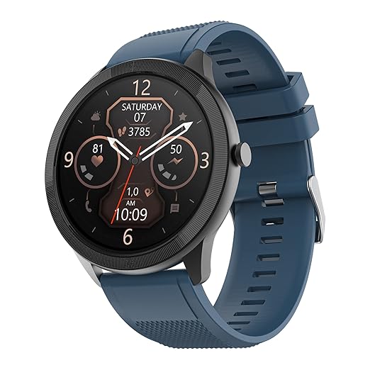 (Open Box) TAGG Kronos Lite V18 Full Touch Smartwatch with 1.3 Display & 60+ Sports Modes, Waterproof Rating, Sp02 Tracking, Live Watch Faces, 7 Days Battery, Games & Calculator