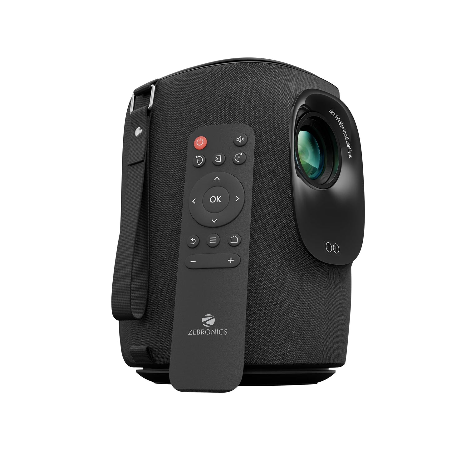 (Open Box) ZEBRONICS PIXAPLAY 22, Smart Projector, 3400 Lumens, 4K Support,160 Inch Screen Size, Supports Bluetooth, HDMI, USB, WiFi, 720p Native, Powerful Speaker, Electronic Focus, APP Support, Miracast