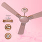 Havells Enticer Art Collector Edition 1200mm Decorative, Dust Resistant, High Power in Low Voltage (HPLV), High Speed Ceiling Fan (Rose Gold)