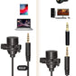 (Open Box) AHUJA MTP-20 Lavalier Microphone for mobie Phones,Video Recording etc