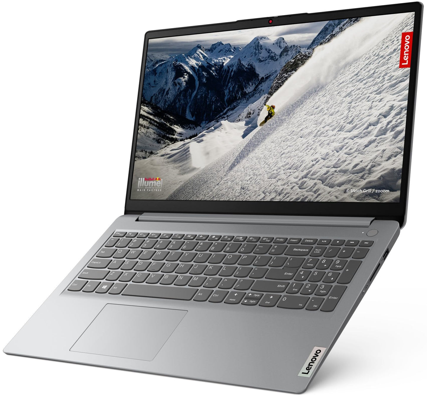 (BRAND REFURBISHED)Lenovo IdeaPad Slim 1 AMD Ryzen 5 5500U 15.6" HD Thin and Light Laptop (16GB/512GB SSD/Windows 11 Home/MS Office 2021/1Yr ADP Free/Cloud Grey/1.61Kg), 82R400ERIN