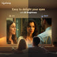 (Open Box) Lifelong Lightbeam Smart Projector for Home 4K Support, Native 720p HD Resolution, 2500 Lumen, Rotabable Design, Speaker, Android 11 with Built-in Apps (Netflix, Prime, Youtube) WiFi, 100''Max Display