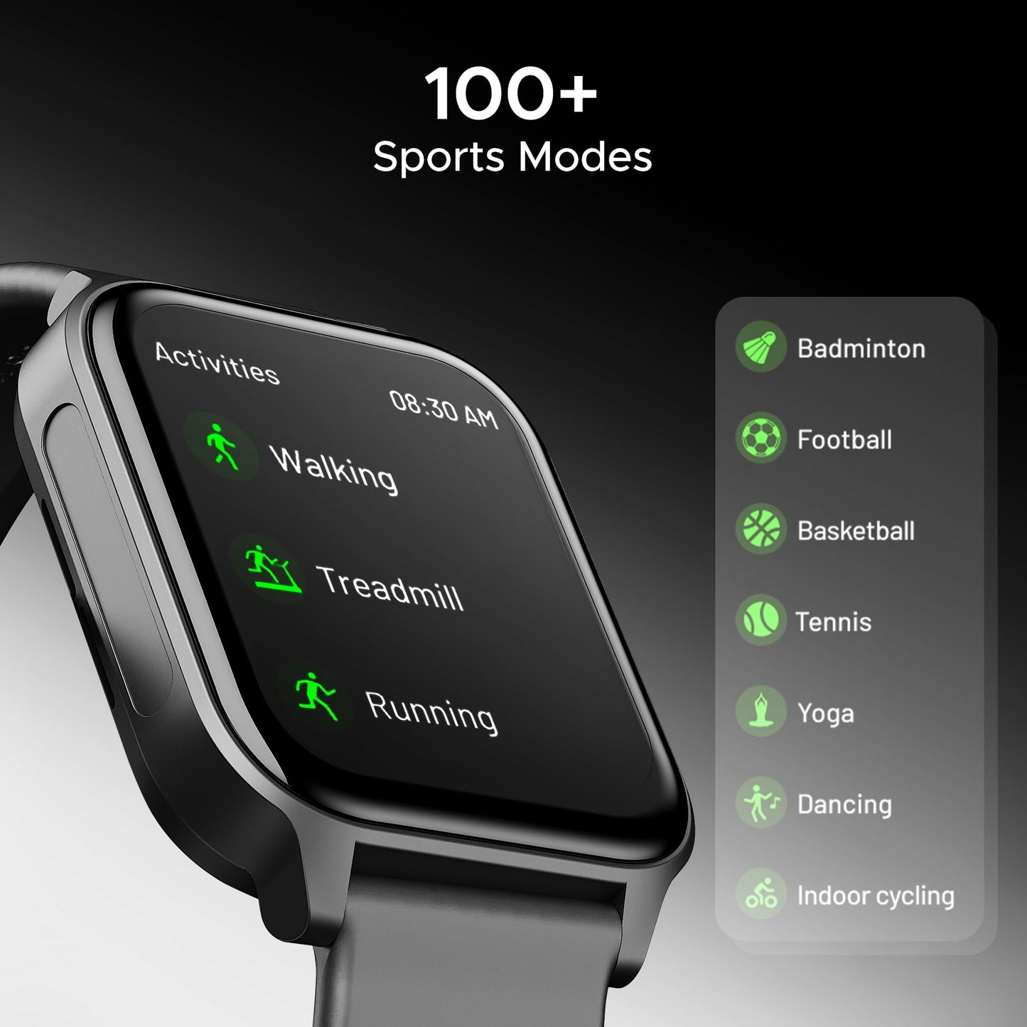 (Open Box) boAt Wave Call 2 Plus Smart Watch w/Bilingual Support (Hindi/English), 1.96”(4.97 cm) HD Display, BT Calling, 100+Sports Modes, Animated Watch Faces, Voice Assistant(Metal Black)