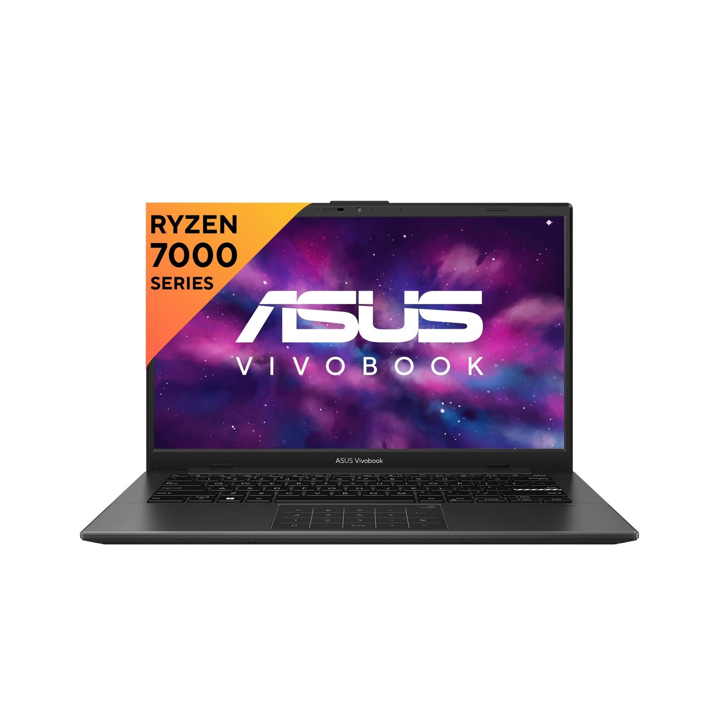 (Brand Refurbished)ASUS Vivobook Go 14 (2023), AMD Ryzen 3 7320U, 14-inch (35.56 cm) FHD, Thin & Light Laptop (8GB/512GB SSD/Windows 11/Office 2021/Alexa Built-in/Mixed Black/1.38 kg), E1404FA-NK322WS