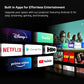 (Open Box) Lifelong Lightbeam Smart Projector for Home 4K Support, Native 720p HD Resolution, 2500 Lumen, Rotabable Design, Speaker, Android 11 with Built-in Apps (Netflix, Prime, Youtube) WiFi, 100''Max Display