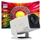 (Open Box) Lifelong Lightbeam Smart Projector for Home 4K Support, Native 720p HD Resolution, 2500 Lumen, Rotabable Design, Speaker, Android 11 with Built-in Apps (Netflix, Prime, Youtube) WiFi, 100''Max Display
