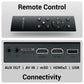 (Open Box) ZEBRONICS PIXAPLAY 15 Smart LED Projector with Dolby Audio, 5500 lumens, 4K Support, 180 Inch Screen Size, Supports Miracast, Bluetooth, USB, HDMI, WiFi, APP Support, 1080p Native