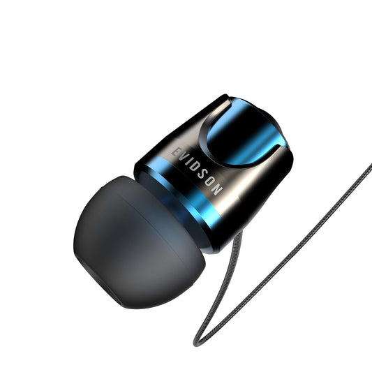(Open Box) Evidson B4 Wired in Ear Headphone with Mic (Blue)