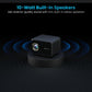 (Open Box) Portronics Beem 440 Smart LED Projector with 720p HD Resolution, Rotatable Design, Built-in Streaming Apps (Netflix, Prime Video, Hotstar), 2000 Lumens, Screen Mirroring, 3 Watts Speaker (White)