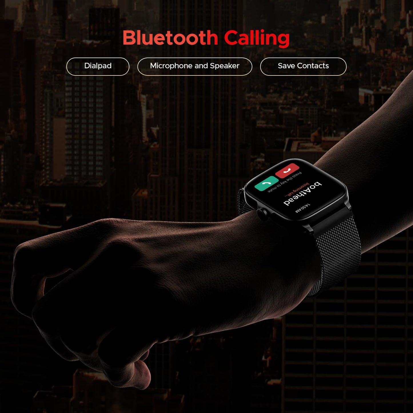 (Open Box) boAt Storm Call 3 w/TBT Navigation, Daily Activity Tracker, DIY Watch Face Studio,700+ Active Modes, 1.83" (4.6 cm) HD Display Fitness Smart Watch for Men & Women(Active Black)