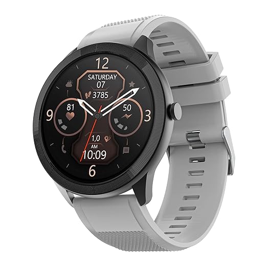 (Open Box) TAGG Kronos Lite V18 Full Touch Smartwatch with 1.3 Display & 60+ Sports Modes, Waterproof Rating, Sp02 Tracking, Live Watch Faces, 7 Days Battery, Games & Calculator