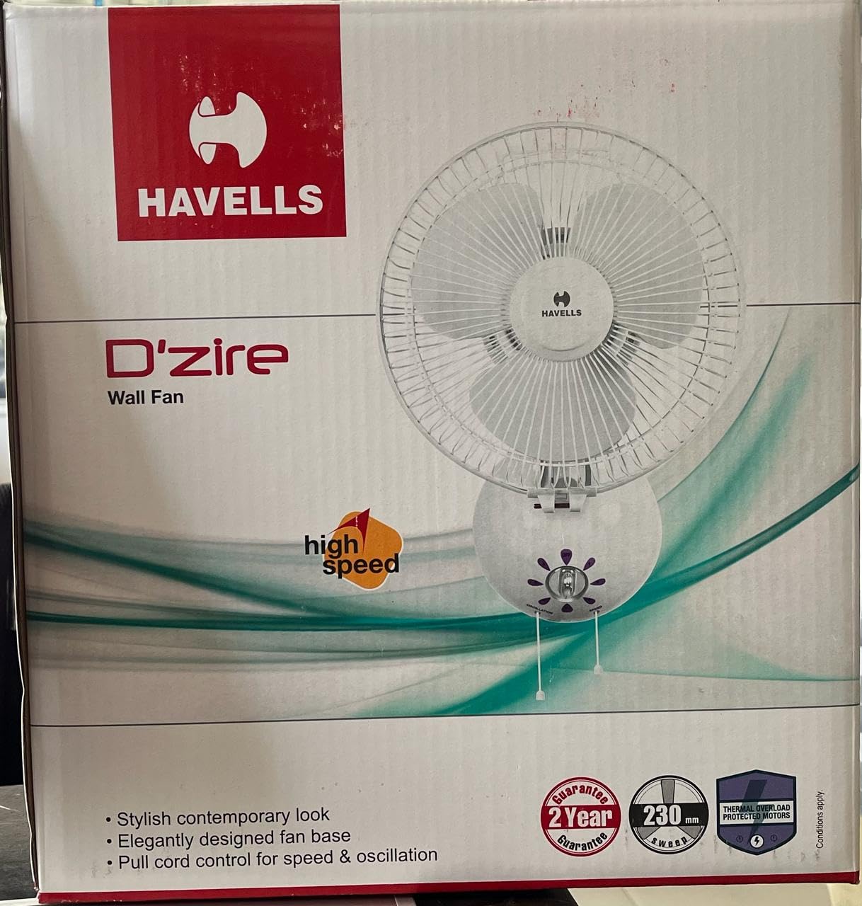 Havells 300 mm SWING WALL HS FAN OFF WHITE - FHWSWHSOWH12