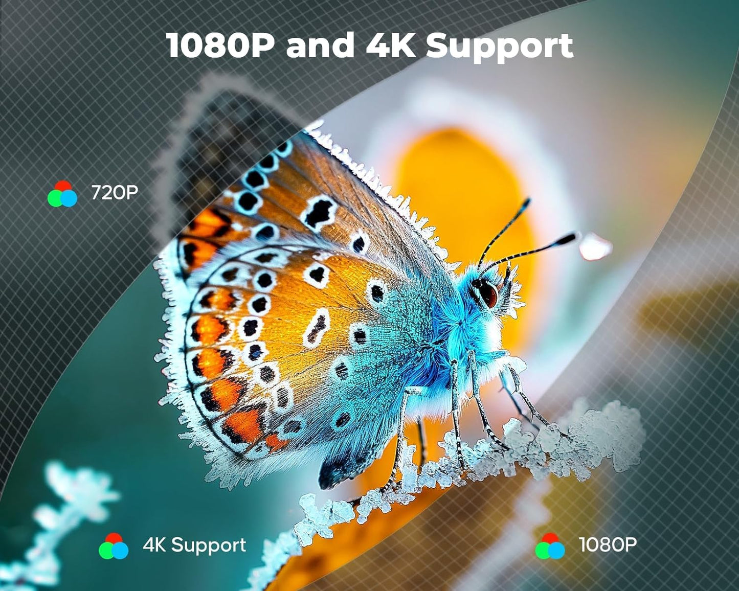 (Open Box) WZATCO Yuva Plus (Upgraded) Native 1080P Full HD Projector with 4K Support, 11700 Lumens, 250" Screen | 5 Watt HiFi Speaker, Bluetooth 5.1 | Slide Lens Door, White