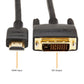 (Open Box) Amazon Basics 6-Feet VGA to VGA Cable for Monitor, Personal Computer (Black) & HL-007347 HDMI Input to DVI Output (Not VGA) Adapter Cable, 6 Feet, Black