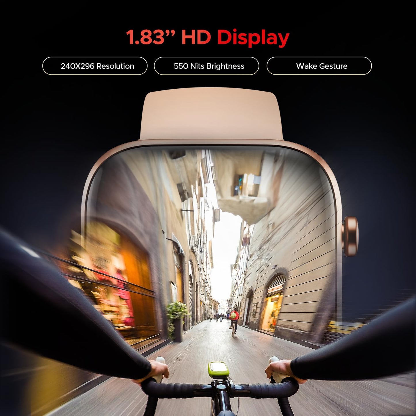 (Open Box) boAt Storm Call 3 w/TBT Navigation, Daily Activity Tracker, DIY Watch Face Studio,700+ Active Modes, 1.83" (4.6 cm) HD Display Fitness Smart Watch for Men & Women(Active Black)