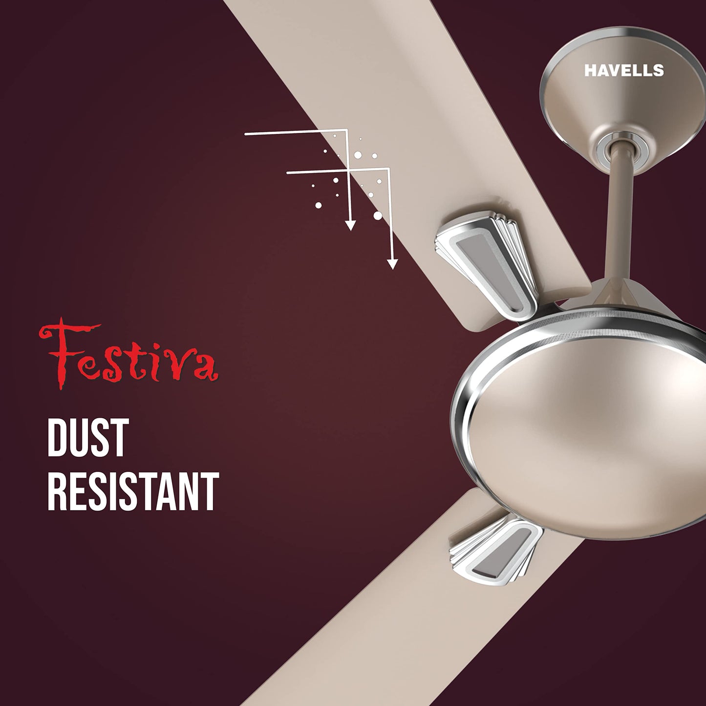 Havells Festiva 1200mm Dust Resistant Ceiling Fan