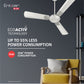 Havells 1200Mm Enticer Bldc Motor Ceiling Fan 5 stars With Remote,100% Copper Upto 55% Energy Saving With Eco Active Technology,High Air Delivery (Pack Of 1,Pearl White Chrome)