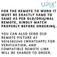 (Open Box) Upix AC Remote No. 11, Compatible/Replacement for Samsung AC Remote Control (Exactly Same Remote Will Only Work)