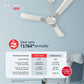 Havells 1200Mm Enticer Bldc Motor Ceiling Fan 5 stars With Remote,100% Copper Upto 55% Energy Saving With Eco Active Technology,High Air Delivery (Pack Of 1,Pearl White Chrome)