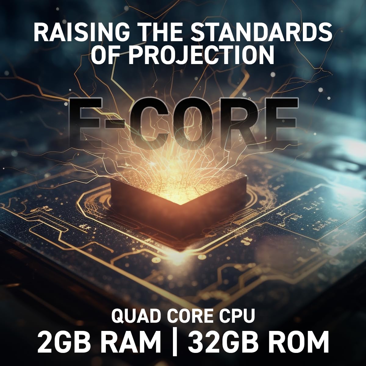 (Open Box) Egate K9 Pro-Max Android FHD 1080p LED Projector,
