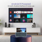 (Open Box) Portronics Beem 440 Smart LED Projector with 720p HD Resolution, Rotatable Design, Built-in Streaming Apps (Netflix, Prime Video, Hotstar), 2000 Lumens, Screen Mirroring, 3 Watts Speaker (White)